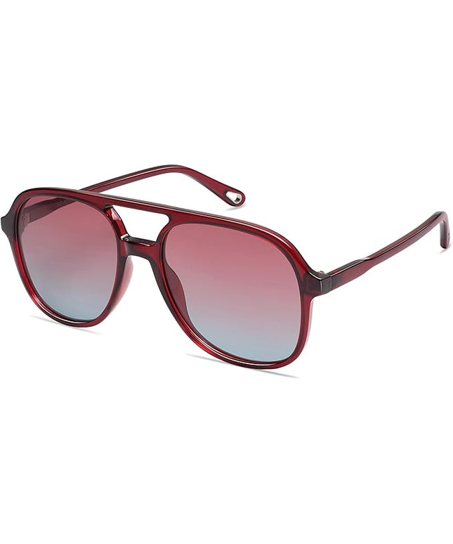 SOJOS Retro Polarized Aviator Sunglasses Womens Mens Classic 70s 80s Vintage Trendy Square Aviators SJ2174