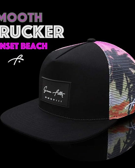 Grace Folly Trucker Hat for Men & Women. Snapback Mesh Caps