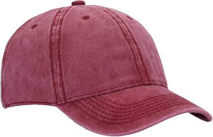 YEANIY Vintage Washed Cotton Plain Baseball Caps Adjustable Unstructured Soft Blank Casual Dad Ball Hats for Men Women