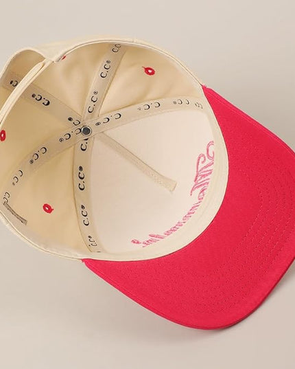 MIRMARU Two-Tone Vintage Canvas Trucker Hats for Men & Women, Adjustable Size Baseball Caps with Trendy Embroidered Design