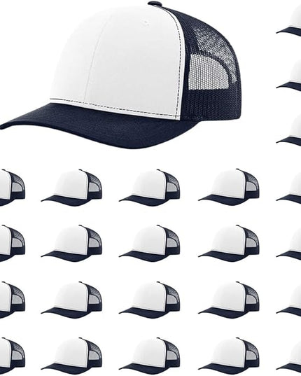 Richardson 112 Classic Six-Panel Adjustable Snapback Trucker Cap | Bulk Packs Available