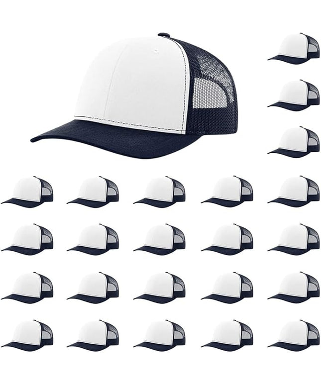 Richardson 112 Classic Six-Panel Adjustable Snapback Trucker Cap | Bulk Packs Available
