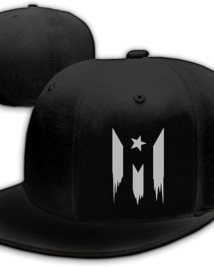 Chef Hat Flat Bill Hats for Men Funny Double Knives Kitchen Adjustable Baseball Cap Snapback Hat for Women