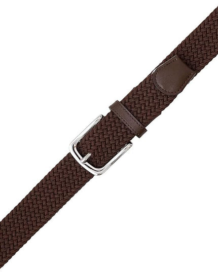 Falari Men Women Multicolored Elastic Stretch Braided Belt Canvas Fabric Woven No Holes Belt