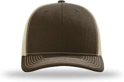 Richardson 112 Trucker Hat - Premium Adjustable Snapback Hat - Structured Six Panel Richardson Blank Caps
