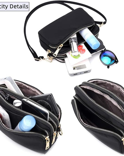 MINTEGRA Crossbody Bag for Women, Lightweight Purses Nylon Small Shoulder Bag Satchel