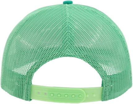 Flat Bill Snapback Mesh Hats | Fits OSFM & XXL Big Head | Blank Solid Color Adjustable Trucker Hat for Men