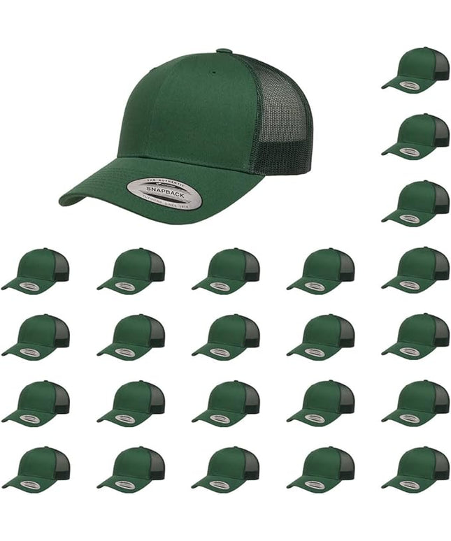 Yupoong Classic Premium Mesh 6 Panel Retro Trucker Cap | Mid Profile Snapback | OSFA | Bulk Pack Available