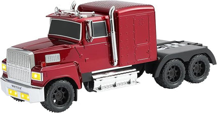 American Truck Bluetooth Speaker with HD Sound, TWS Pairing, LED Party Light, Operation Panel, Built-in Mic, Portable Car Model Speaker for Parties, Beach, Outdoor Activities (RED)