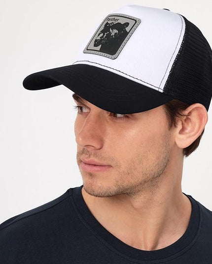 Animal Trucker Hats Leather Pattern Adjustable Snapback Mesh Animal Baseball Cap for Men