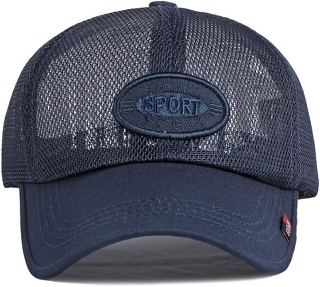 FASHIXD Mesh Baseball Cap for Men Women Summer Breathable Trucker Hats Running Hats Outdoor Sports Quick Dry Hat