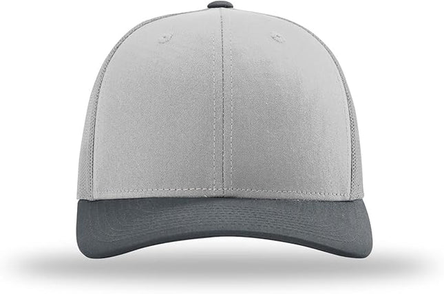 Richardson 112 Trucker Hat - Premium Adjustable Snapback Hat - Structured Six Panel Richardson Blank Caps