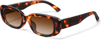 JASPIN Rectangle Sunglasses for Women Men Trendy Y2k Retro 90s Sun Glasses UV Protection Cool Square Frame