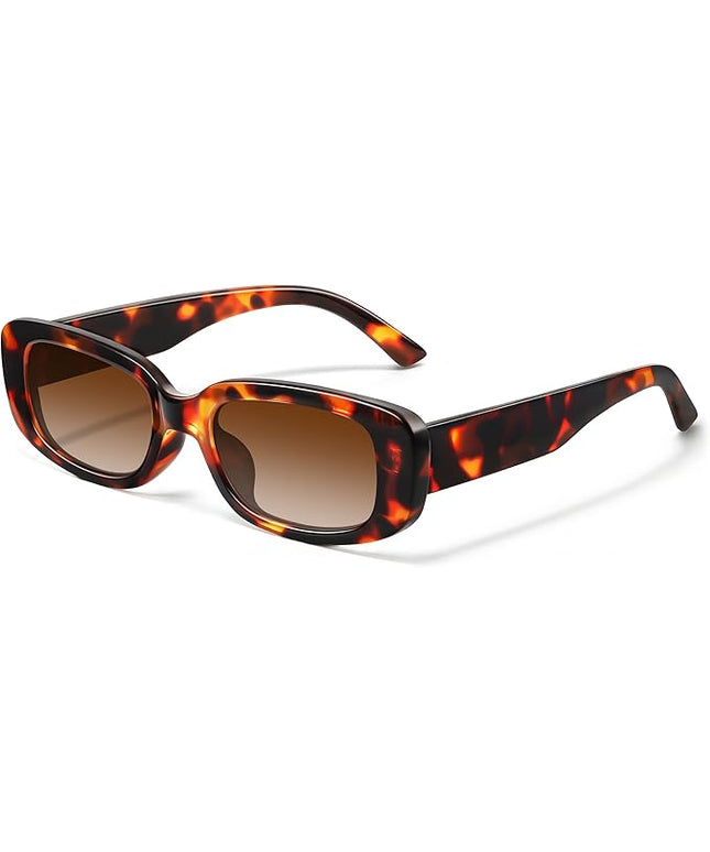 JASPIN Rectangle Sunglasses for Women Men Trendy Y2k Retro 90s Sun Glasses UV Protection Cool Square Frame
