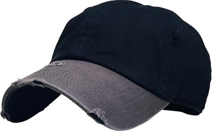 KBETHOS Vintage Washed Distressed Cotton Dad Hat Baseball Cap Adjustable Polo Trucker Unisex Style Headwear