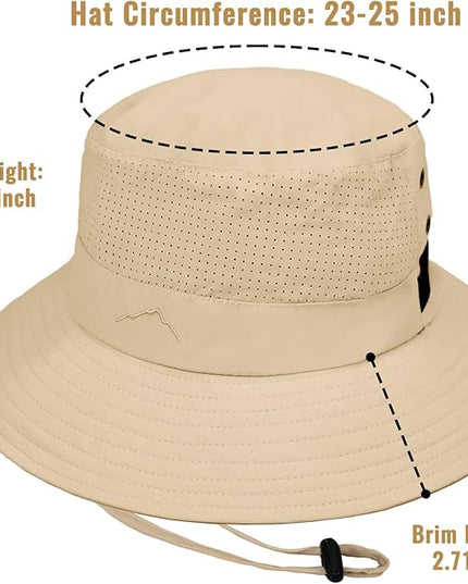 Cooling Sun Bucket Hat for Men Women Fishing Beach Safari Hats for Golf Hiking Hunting Outdoor UPF 50+