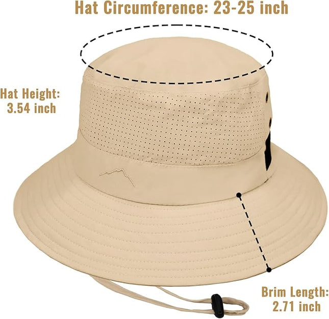 Cooling Sun Bucket Hat for Men Women Fishing Beach Safari Hats for Golf Hiking Hunting Outdoor UPF 50+