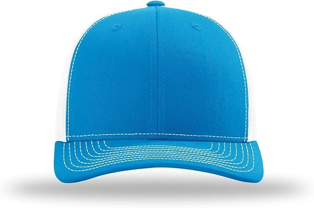 Richardson 112 Trucker Hat - Premium Adjustable Snapback Hat - Structured Six Panel Richardson Blank Caps