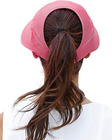 HINDAWI Sun Hats for Women Wide Brim UV Protection Sun Hat Summer Beach Packable Visor