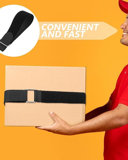 5pcs 5cm Wide Hook and Loop Cinch Straps, Self-Adhesive Cargo Securing Bands for Pallet Bundling and Packing, Sturdy Moving and Outdoor Utility Carrying Belts