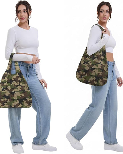 Compact Reusable Grocery Tote Bag – Lightweight, Foldable & Packable Shopping Bag for Travel