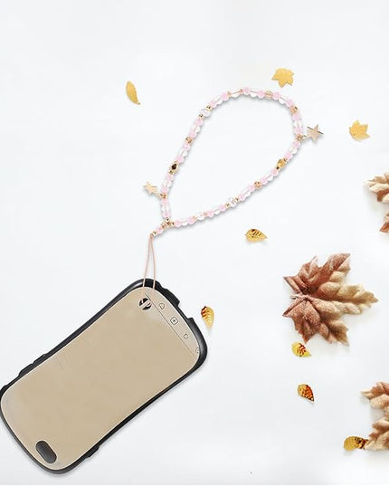 Five-pointed Star Beaded Phone Charm Strap Anti-slip Wrist Lanyard for Cell Phones Lightweight and Comfortable for Outdoor Use Versatile Hanging Pendant for Keys and Bags