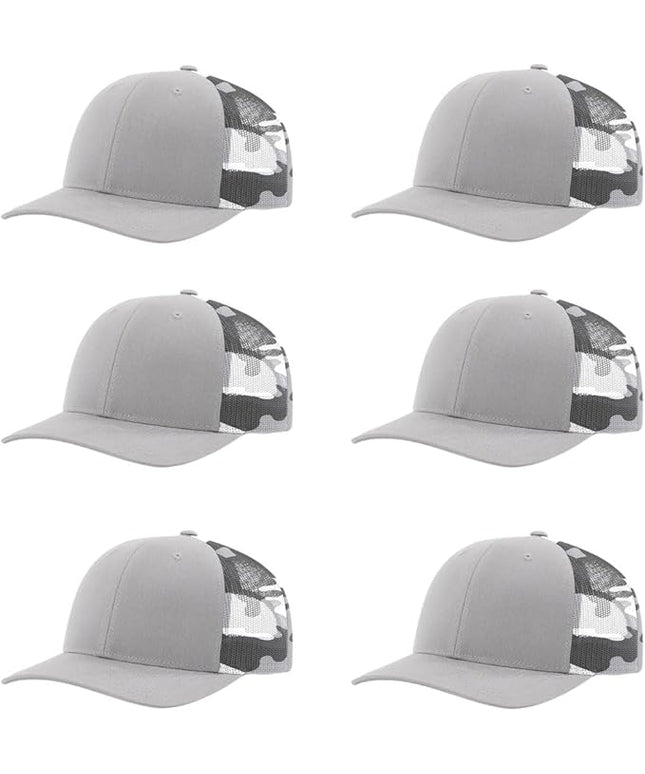 Richardson 112 Classic Six-Panel Adjustable Snapback Trucker Cap | Bulk Packs Available