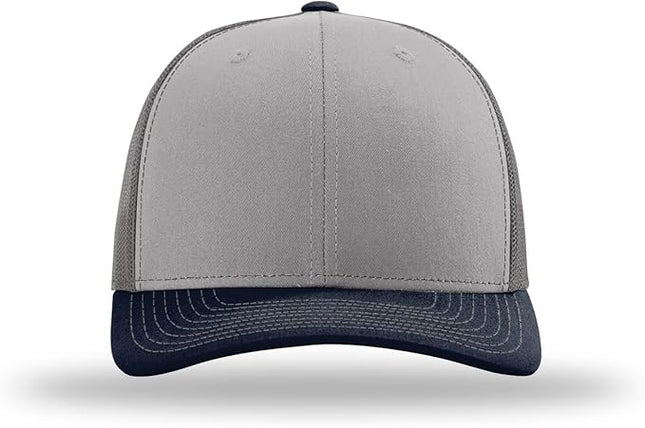 Richardson 112 Trucker Hat - Premium Adjustable Snapback Hat - Structured Six Panel Richardson Blank Caps