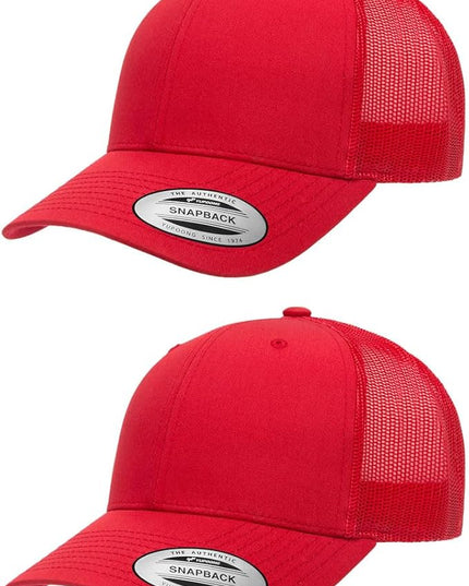 Yupoong Classic Premium Mesh 6 Panel Retro Trucker Cap | Mid Profile Snapback | OSFA | Bulk Pack Available