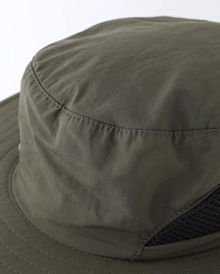 LLmoway Kids Sun Protection Hat Quick Dry Adjustable Wide Brim Mesh Bucket Hat