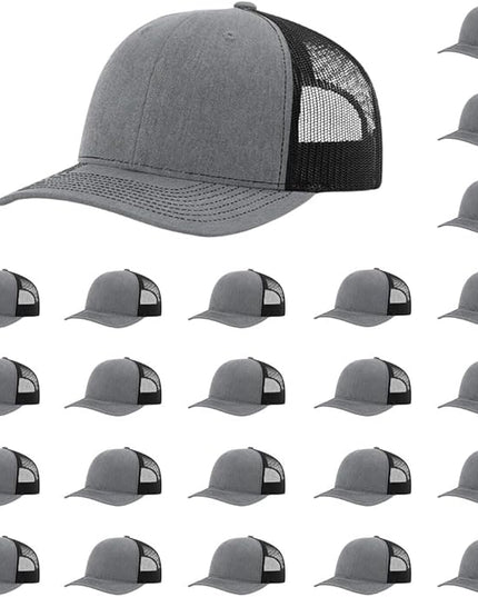 Richardson 112 Classic Six-Panel Adjustable Snapback Trucker Cap | Bulk Packs Available