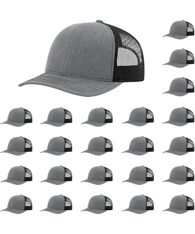 Richardson 112 Classic Six-Panel Adjustable Snapback Trucker Cap | Bulk Packs Available