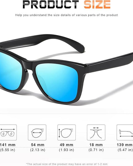 DANAMY Sunglasses Womens Polarized Sunglasses for Women Trendy Designer Mirrored UV400 Protection Sun Glasses
