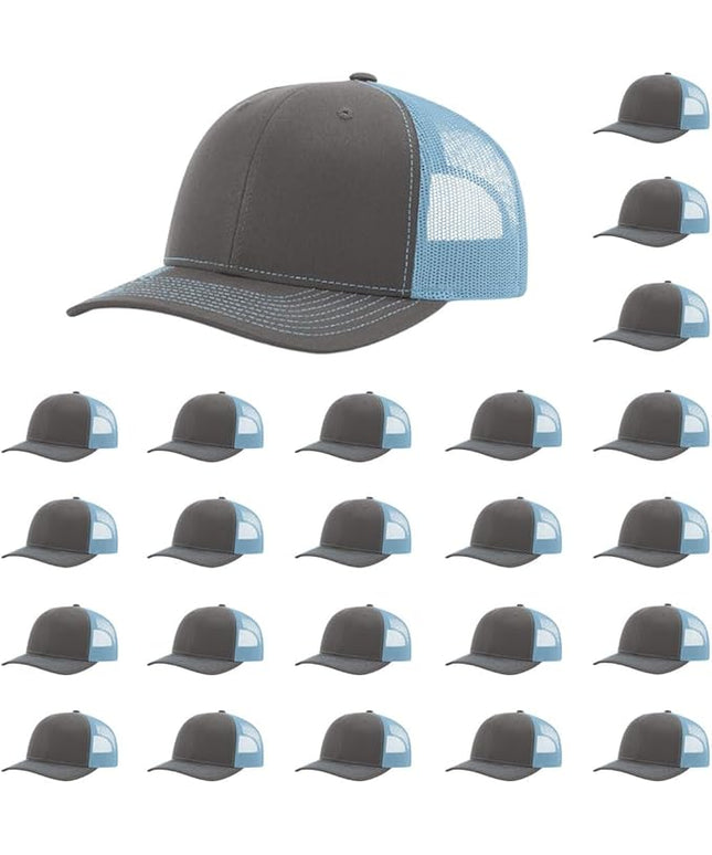 Richardson 112 Classic Six-Panel Adjustable Snapback Trucker Cap | Bulk Packs Available