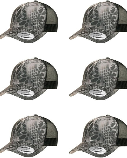 Yupoong Classic Premium Mesh 6 Panel Retro Trucker Cap | Mid Profile Snapback | OSFA | Bulk Pack Available