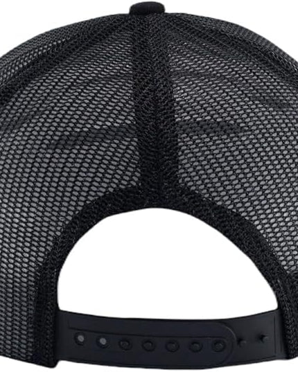 Flat Bill Snapback Mesh Hats | Fits OSFM & XXL Big Head | Blank Solid Color Adjustable Trucker Hat for Men
