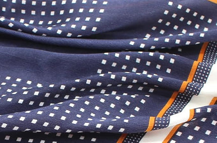 ANDANTINO 100% Real Mulberry Silk Scarf -21'' x 21''- Lightweight Neckerchief –Women Men Small Square Digital Printed Scarves