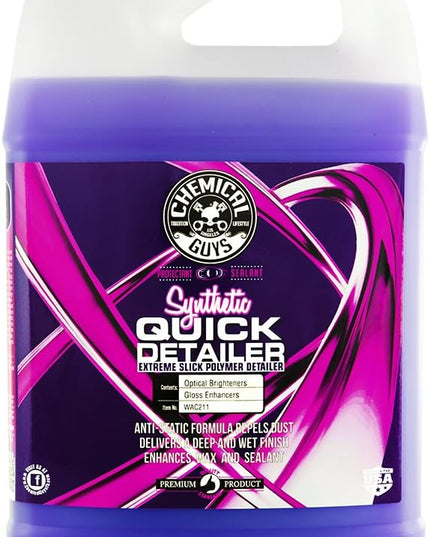 Chemical Guys WAC211 Synthetic Quick Detailer, Extreme Slick Polymer Detailer, Safe for Cars, Trucks, SUVs, Motorcycles, RVs & More, 128 fl oz (1 Gallon)