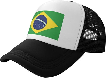 Cute Flag Baseball Cap for Men Women Mesh Trucker Hat Adjustable Patriotic Snapback Baseball Hat for Sports Running