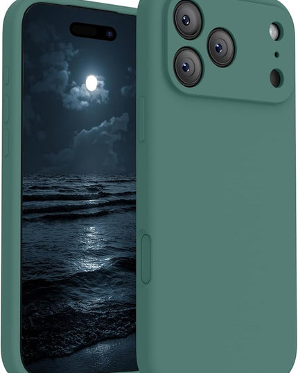 FireNova Magnetic for iPhone 17 Pro Case, Compatible with MagSafe, [Integrated Silicone Camera Control Button] [Camera Protection] Anti-Scratch Microfiber Lining Phone Case, 6.3", Midnight Green