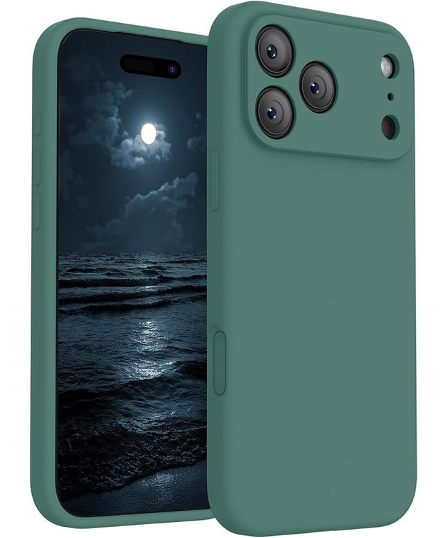 FireNova Magnetic for iPhone 17 Pro Case, Compatible with MagSafe, [Integrated Silicone Camera Control Button] [Camera Protection] Anti-Scratch Microfiber Lining Phone Case, 6.3", Midnight Green