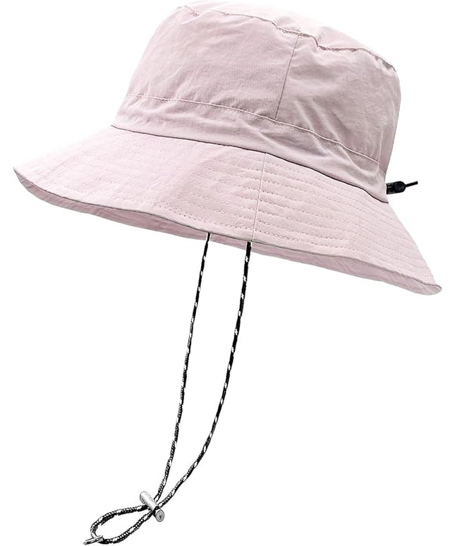 woogwin Waterproof Bucket Rain Hat with Chin Strap Quick Dry Packable Boonie Sun Hat Safari Hat UV Protection
