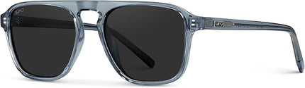 WearMe Pro Polarized Modern Aviator One-Bridge Square Mens Sunglasses