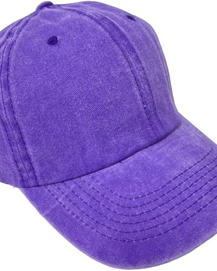 Roytrense Unisex 100% Cotton Washed Low Profile Dad Hat - Adjustable Baseball Cap for Outdoor Activities