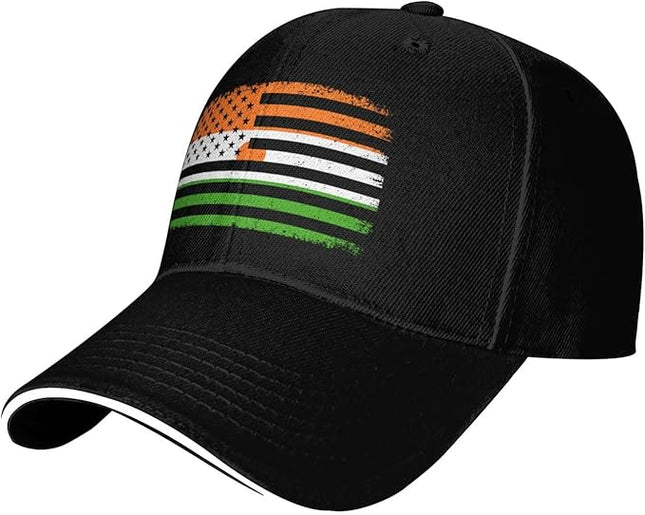 Unisex Baseball Cap Trucker Dad Hat for Men Women Adjustable Outdoors Sun hat Black