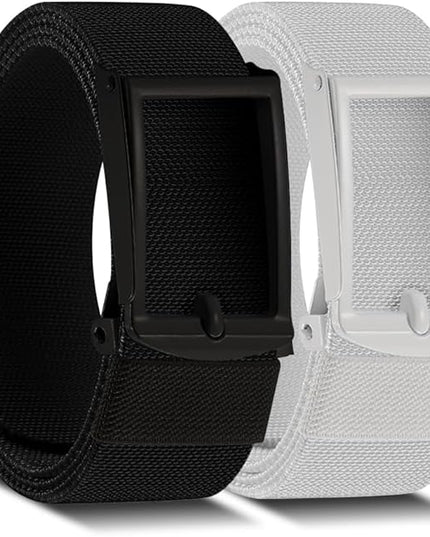 DOOPAI Stretch Canvas Belt for Men, Adjustable Elastic Holeless Web Belt for Casual, Golf, and Work, with Bottle Opener
