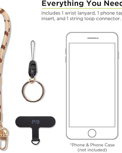 PureGear Universal Nylon Phone Wrist Lanyard Wrist Strap, Key Chain Ring, Phone Tether Tab, Wristlet for Apple iPhone