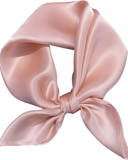 100% Mulberry Silk Scarf for Women Hair Lightweight Square Neckerchief Wrap For Head Scarves 21"