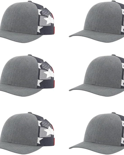 Richardson 112 Classic Six-Panel Adjustable Snapback Trucker Cap | Bulk Packs Available