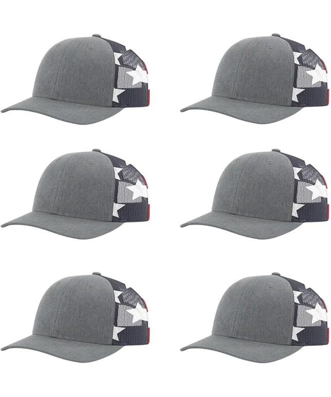 Richardson 112 Classic Six-Panel Adjustable Snapback Trucker Cap | Bulk Packs Available